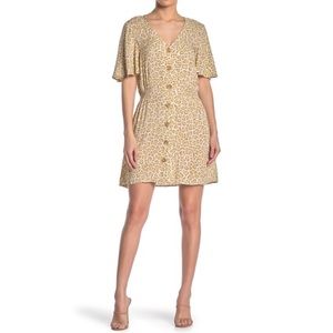 Abound leopard print button front dress